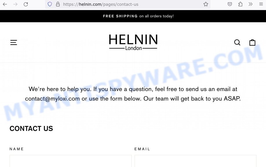 Helnin.com scam contacts