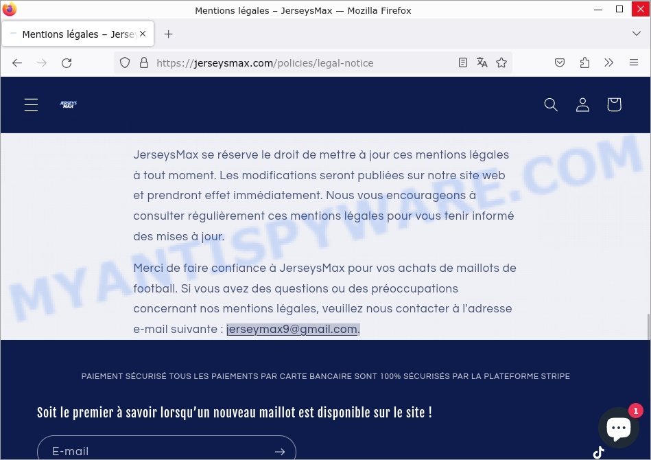 Jerseysmax.com contacts