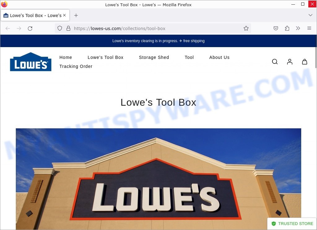 Lowes-us.com Lowe's Tool Box Scam