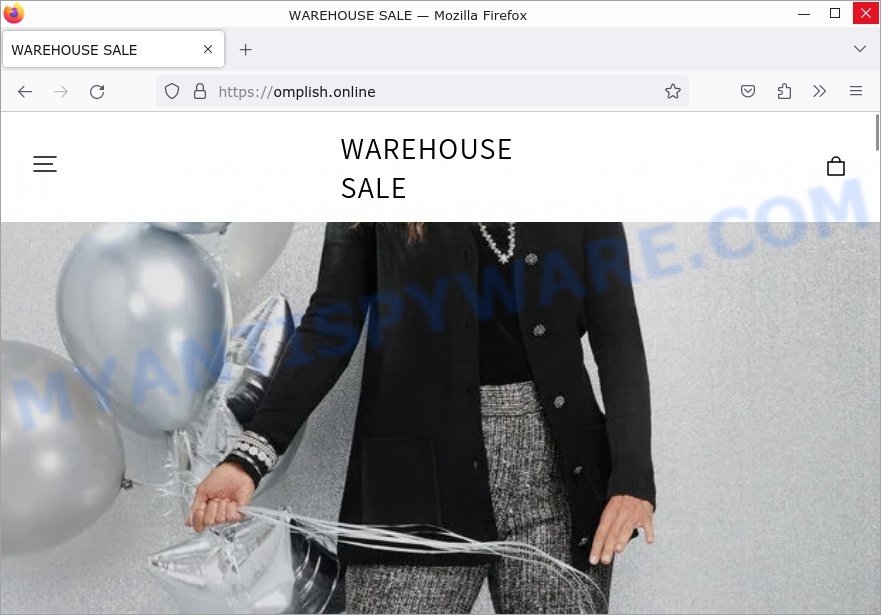 Omplish.online WAREHOUSE SALE scam