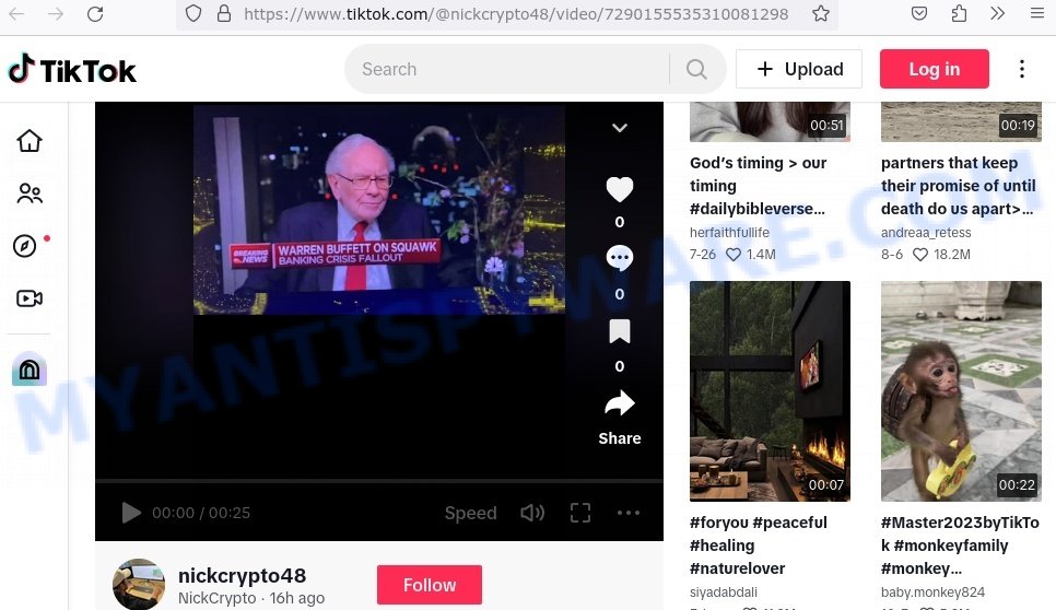 Pacorex.com TikTok Fake Warren Buffett Endorsements