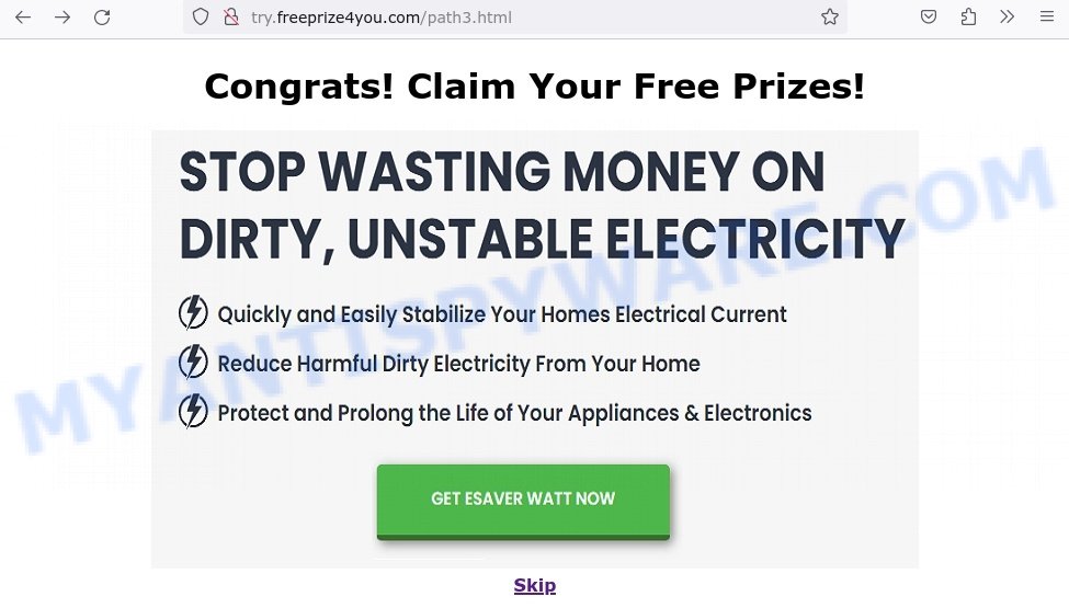 Powerwattwise.com scam ads