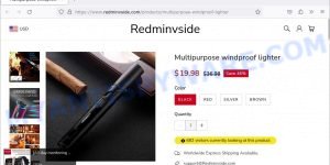 Redminvside.com Multipurpose windproof lighter Scam