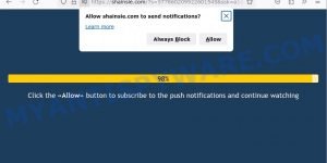 Shainsie.com Press Allow Scam