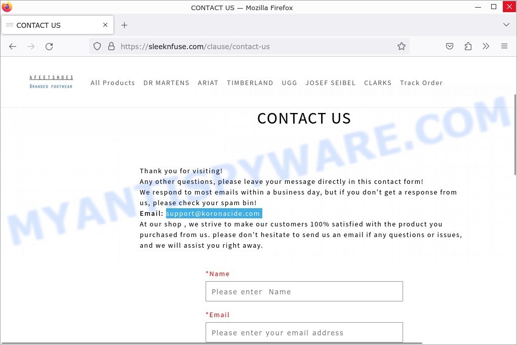 Sleeknfuse.com contacts