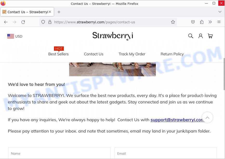 Strawberryi.com contacts