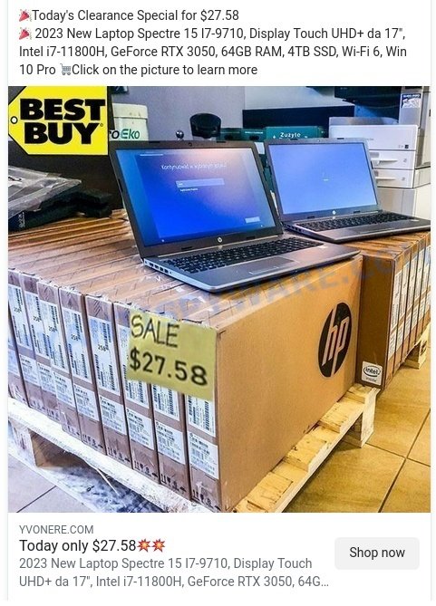 TersesA scam ads