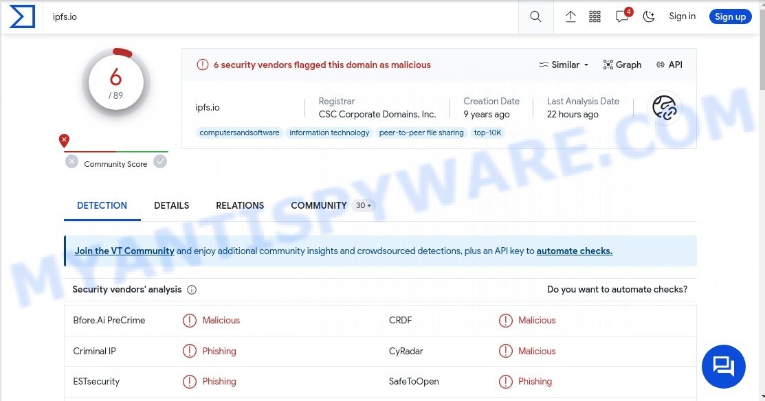 ipfs.io malware