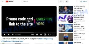 youtube crypto scam