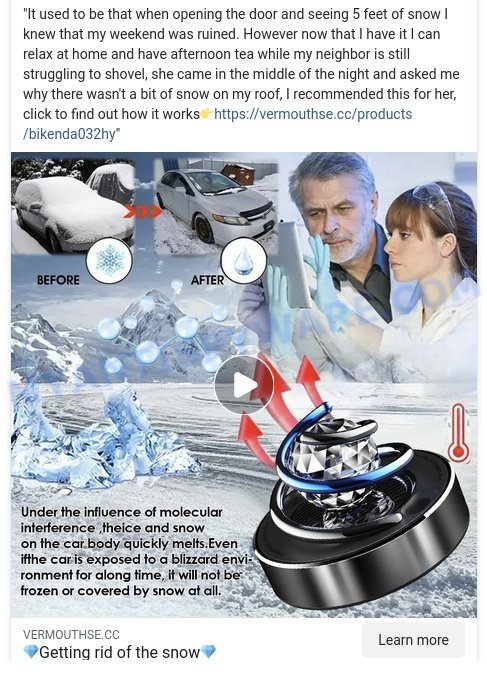 BIKENDA Miniature Portable Solar Heater scam ads