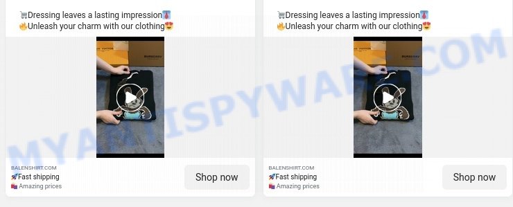 Balenshirt.com ads