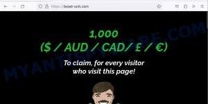 Beast-unit.com Claim 1k from me Scam