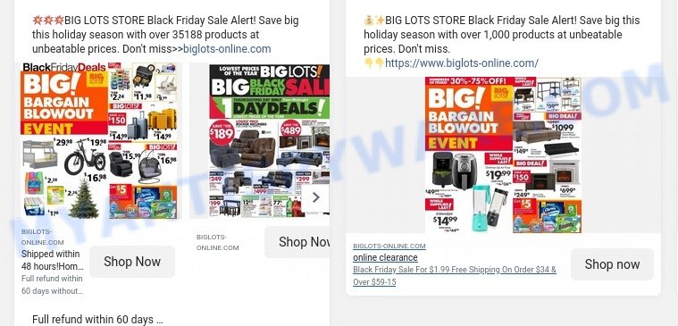 Biglots-online.com scam ads