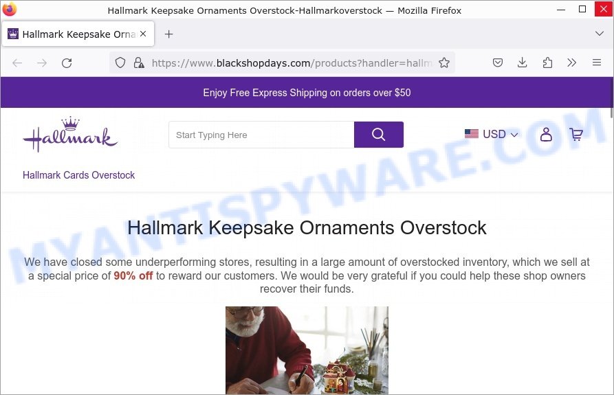 BlackShopDays.com Hallmark Overstock Scam