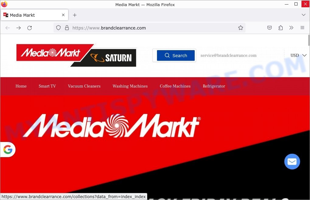 BrandClearrance.com Media Markt Sale scam