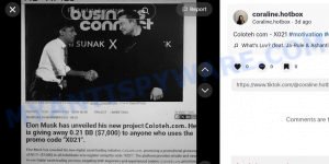 Coloteh.com Elon Musk TikTok bitcoin promo code scam