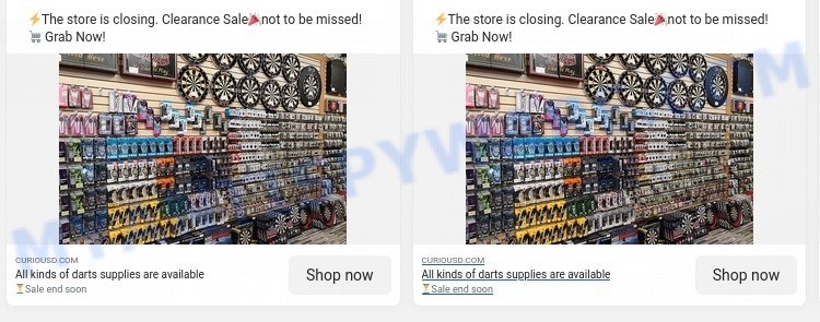 Curiousd.com Darts Warehouse Sale ads