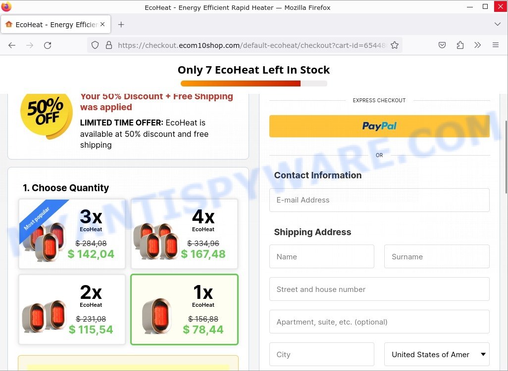 EcoHeat Heater price