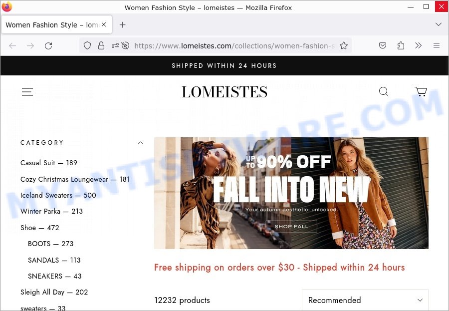 Lomeistes.com Fake SHEIN Store Scam