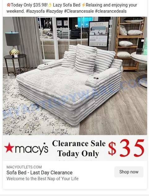 Macyoutlets.com Autumn Clearance Scam ads