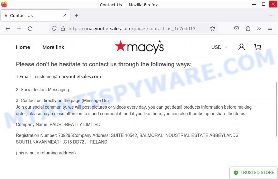 Macyoutletsales.com Summer Sale Nestle Chaise Lounge Scam contacts