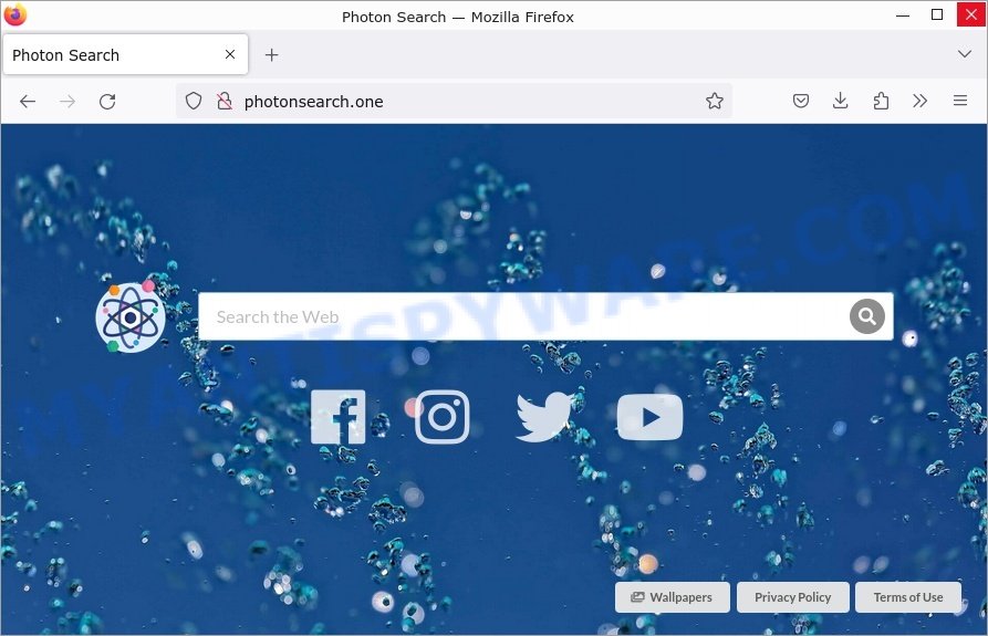Photon Search browser hijacker