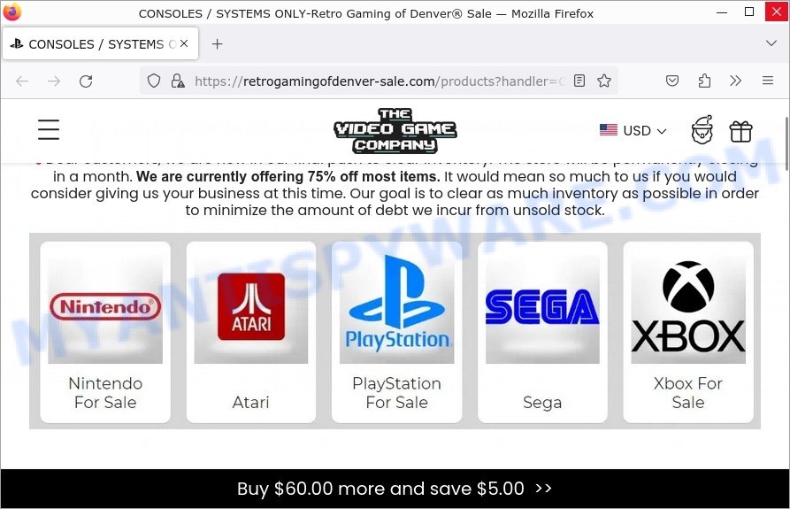Retrogamingofdenver-sale.com scam