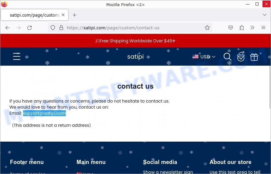 Satipi.com animal table lamp scam con tacts