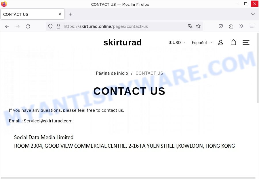 Skirturad.online Zara sale scam contacts