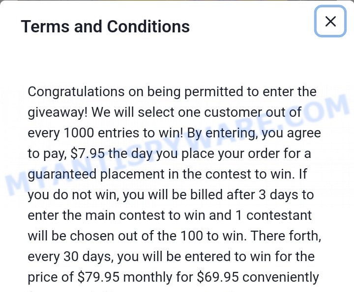 Temu Mystery Box scam terms