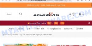 Topalaskankingcrab.com King Crab scam