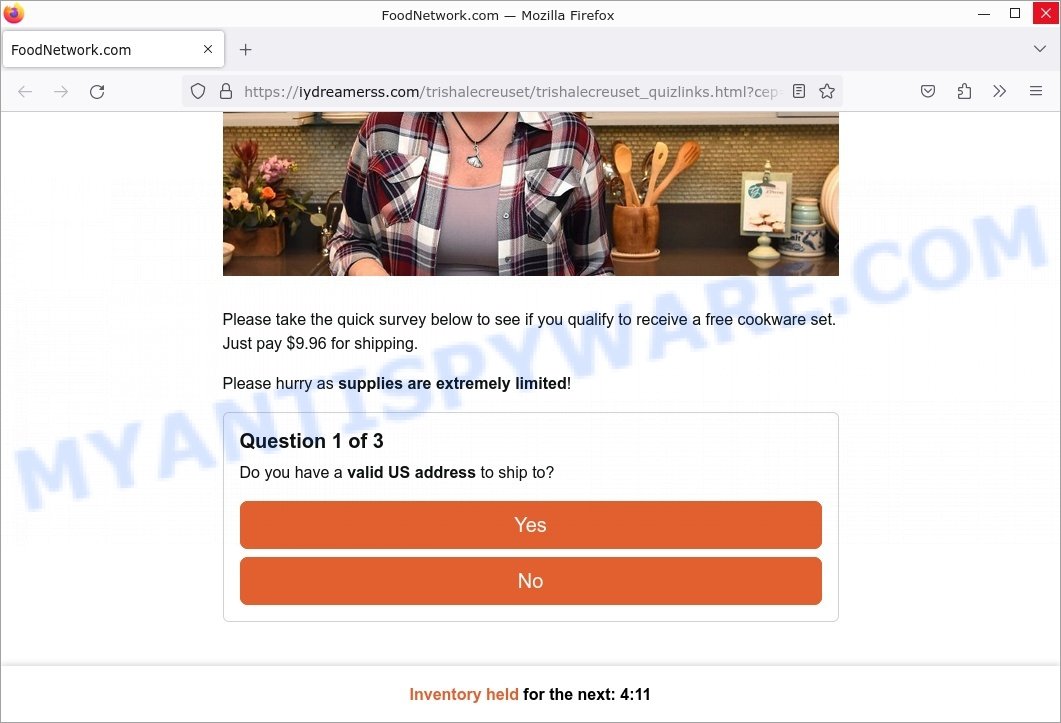 https://www.myantispyware.com/wp-content/uploads/2023/11/Trisha-Yearwood-Le-Creuset-Giveaway-Scam-FoodNetwork-survey.jpg