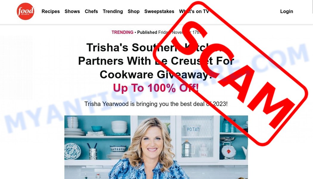 Trisha Yearwood Le Creuset Giveaway Scam