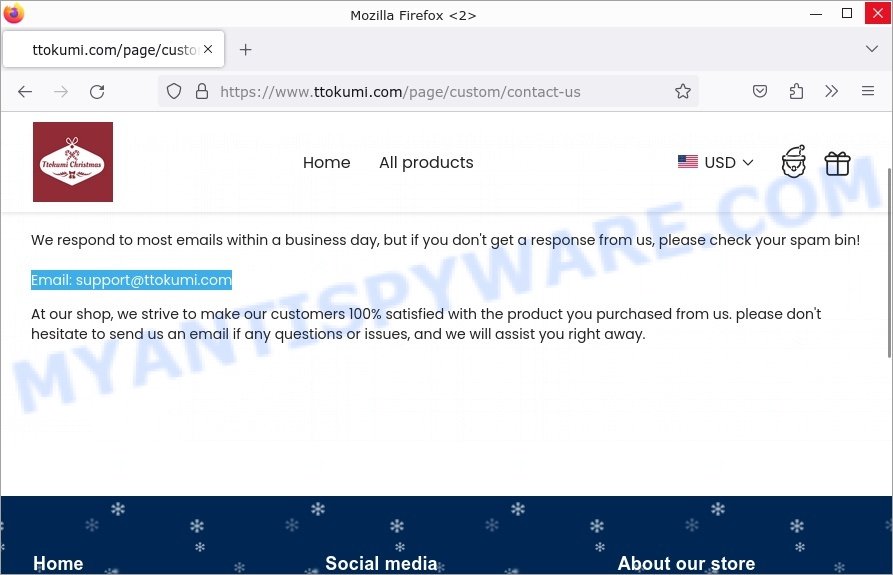 Ttokumi.com Nestle Chaise Lounge scam contacts