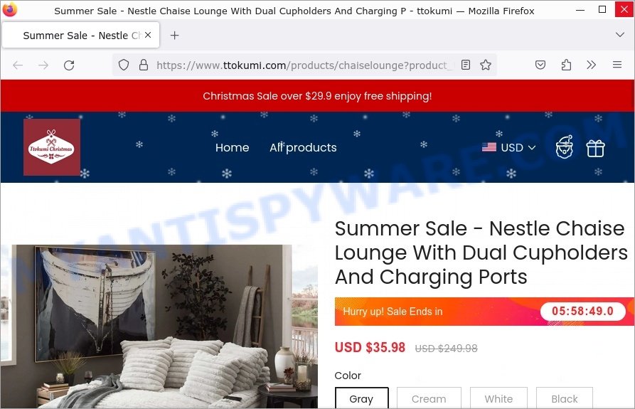 Ttokumi.com Nestle Chaise Lounge scam