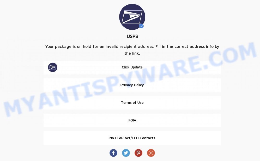 Usps.uspsbp.com USPS BP scam