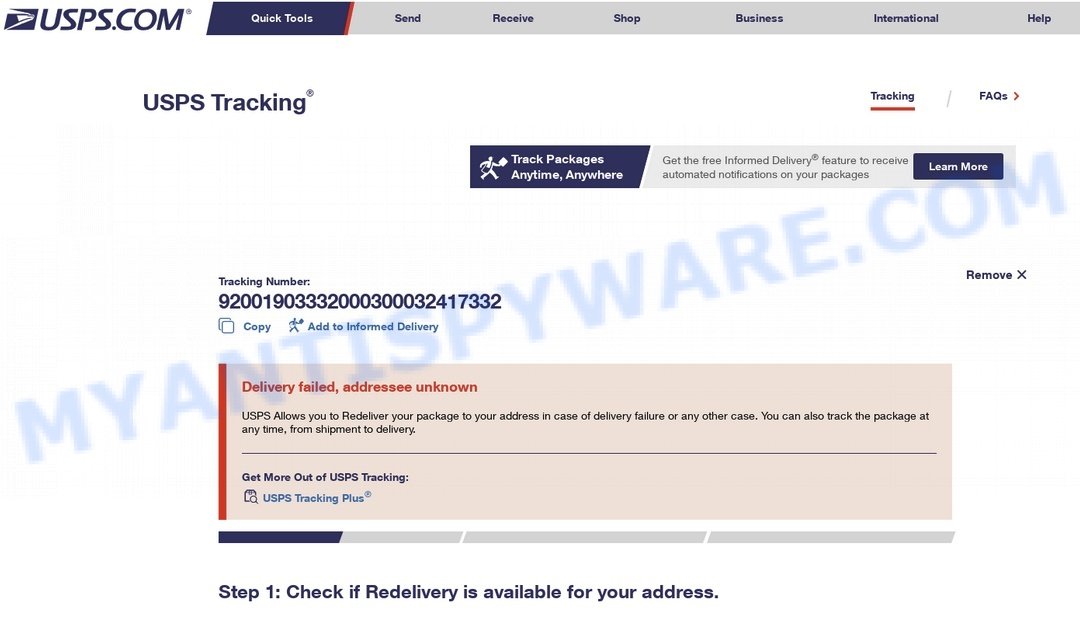 Usps.uspswq.com scam