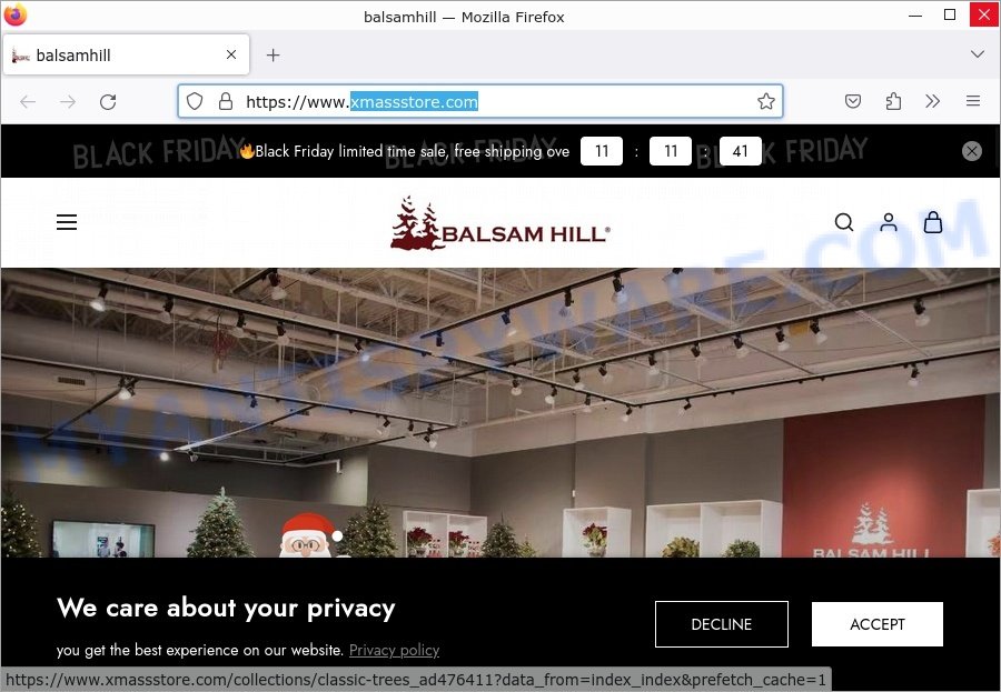 Xmassstore.com Balsam Hill Black Friday Scam