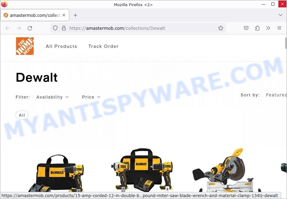 Amastermob.com DEWALT 90 Off Sale scam