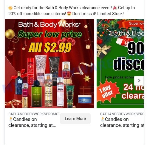 Bathandbodyworkspromotionservices.com scam