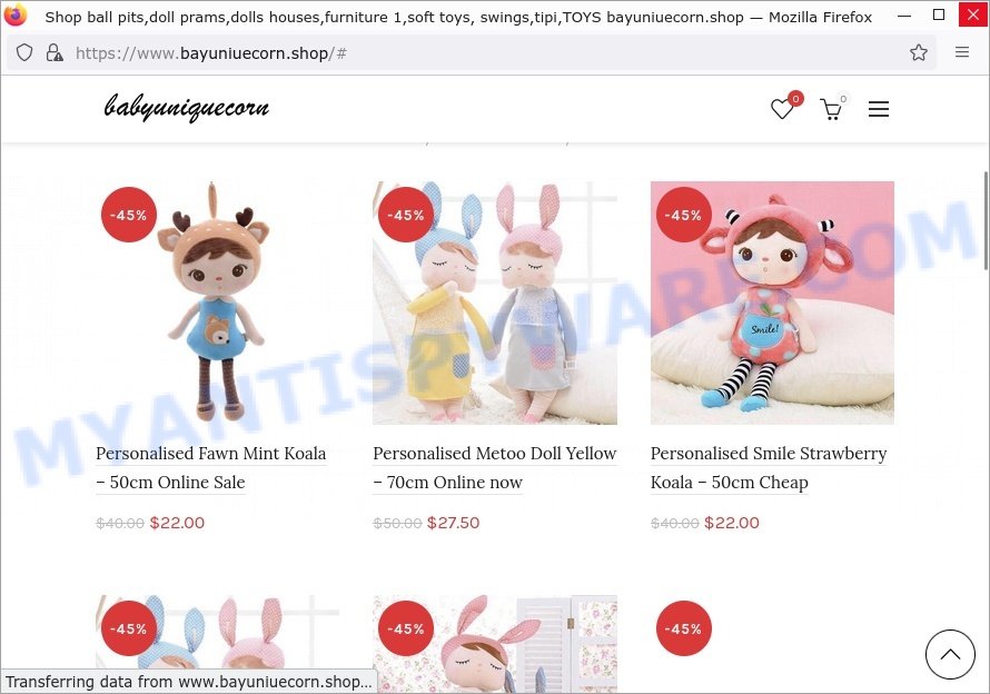 Bayuniuecorn.shop scam