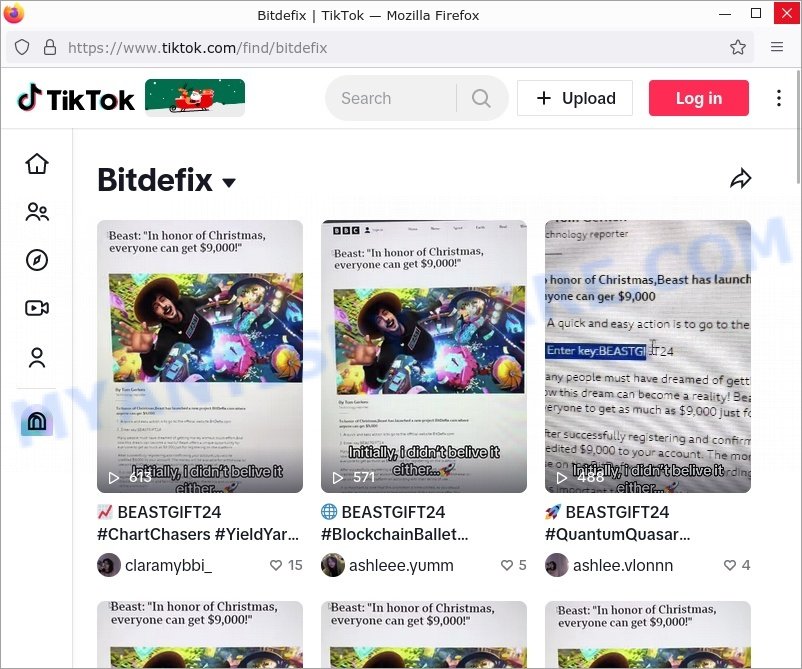 Bitdefix MrBeast TikTok scam