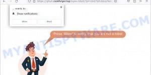 Coreforger.top click allow scam