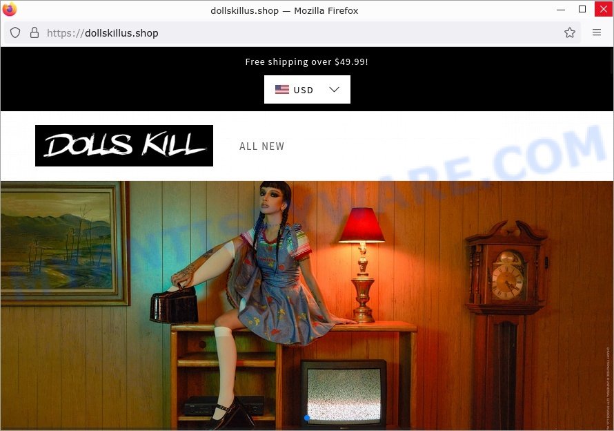 DollsKillUS.shop fake Dolls Kill Website