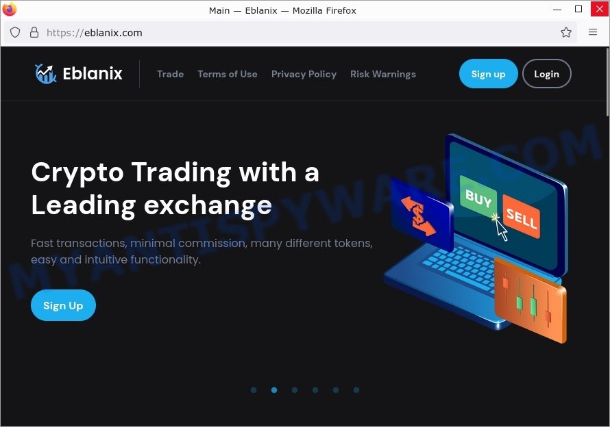 Eblanix.com crypto scam