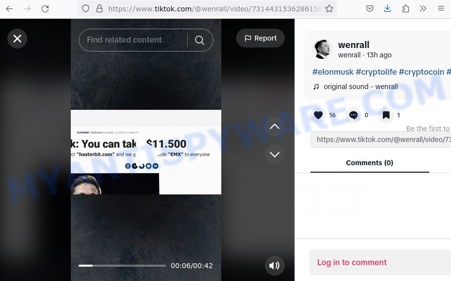 Hasterbit.com Elon Musk Deponix Withdraw TikTok scam