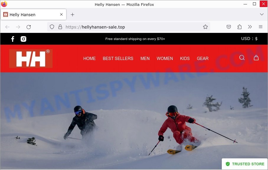 Hellyhansen-sale.top Helly Hansen clearance sale scam