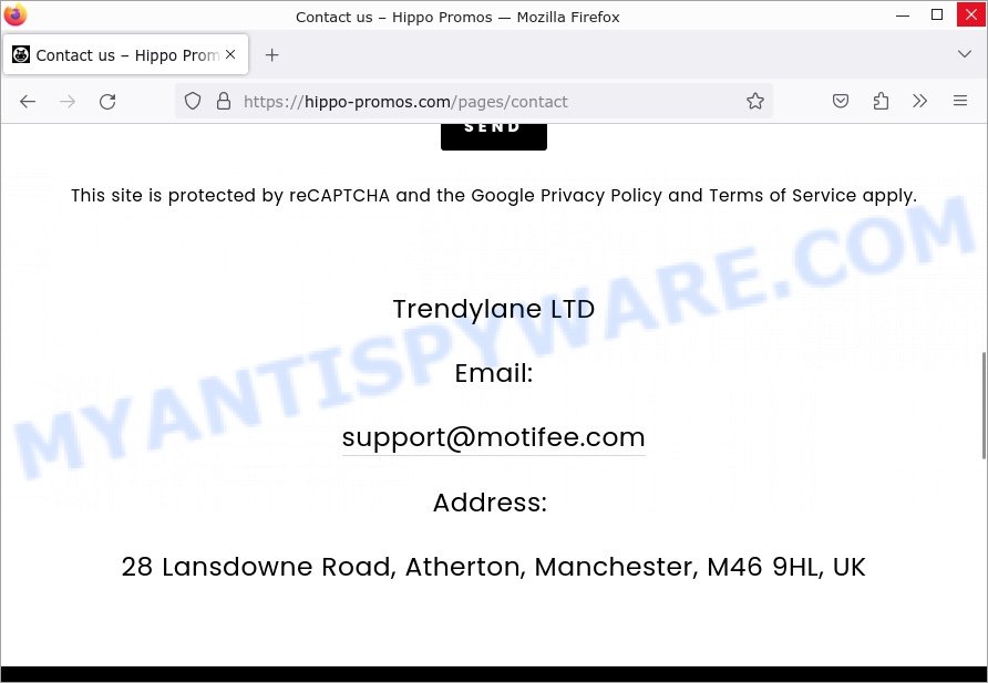Hippo-promos.com contacts