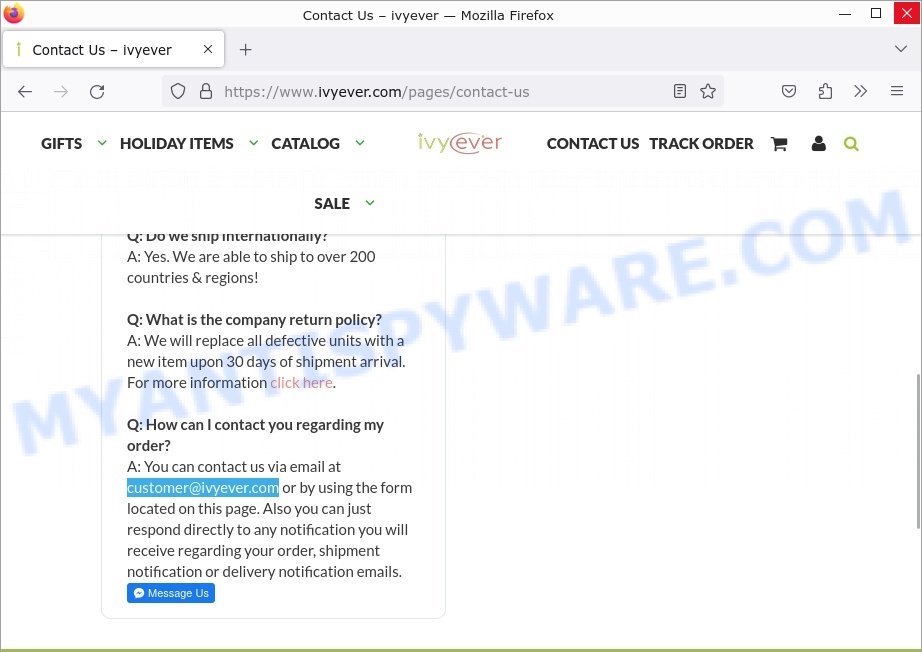 Ivyever.com 2024 TS Lyrics Calendar scam contacts