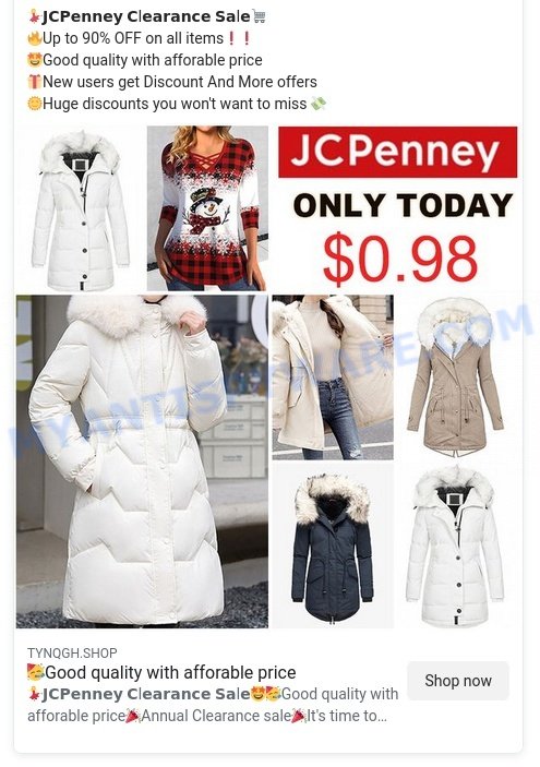 Beware of Fake 90% off JCPenney Clearance Sale Scam Stores: Tips to Spot  Online Scams